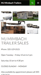 Mobile Screenshot of mjmimbachtrailers.com