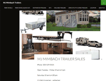 Tablet Screenshot of mjmimbachtrailers.com